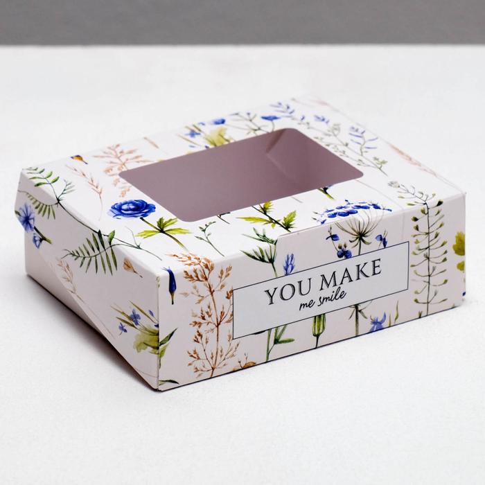 

Коробки под конфеты Дарите Счастье Flowers 10 х 8 х 3.5 см 5 шт, Разноцветный