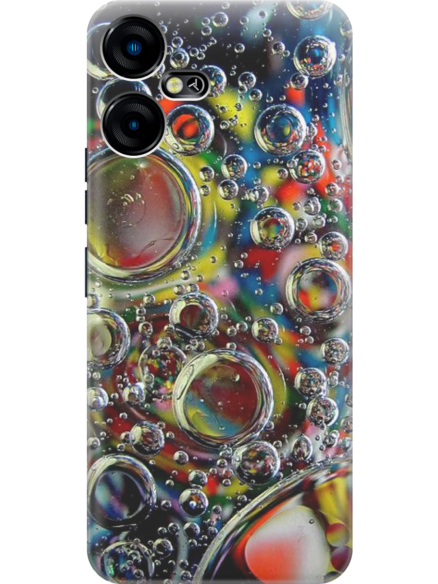

Силиконовый чехол на Tecno Pova Neo 3 "Маленькие пузырьки", Желтый;красный;черный, 20001480
