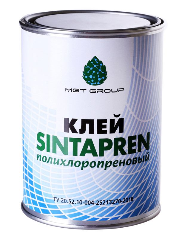 фото Клей «sintapren» полихлоропреновый, банка 1л 0,7кг mgt group
