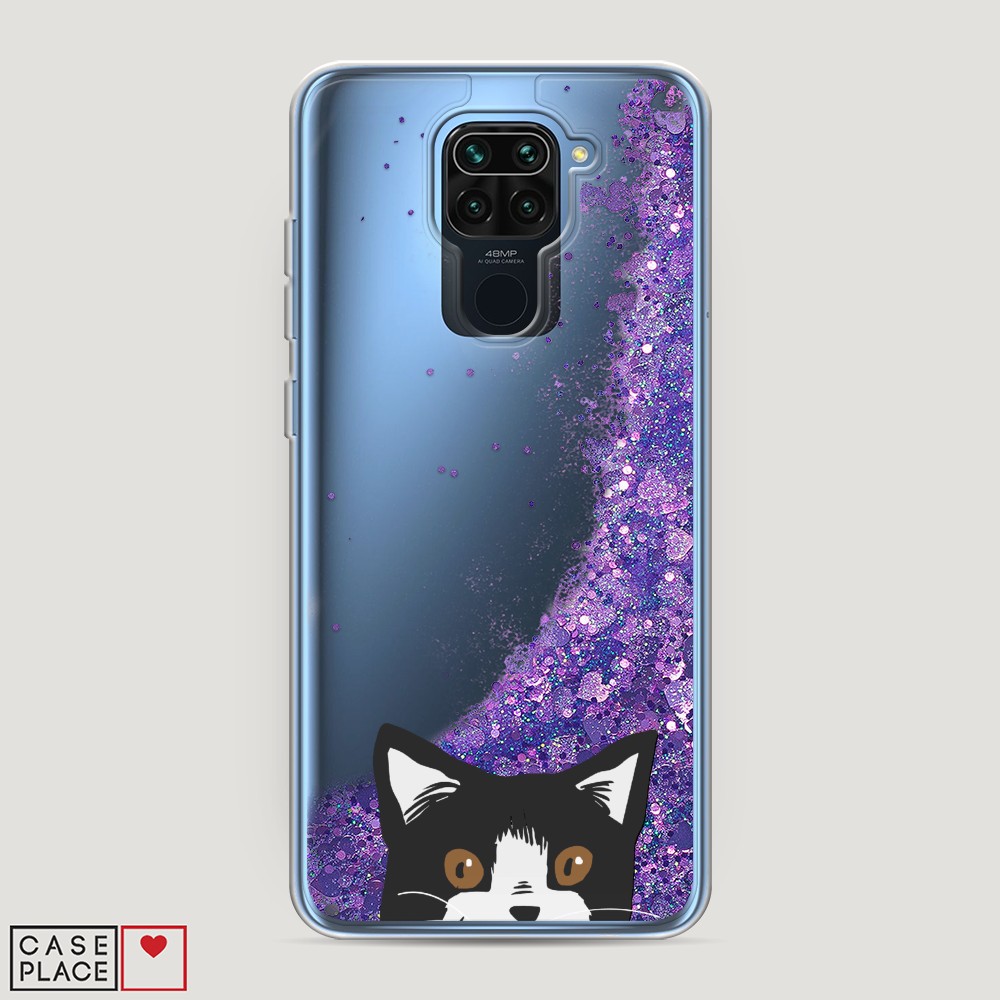 

Чехол Awog на Xiaomi Redmi 10X 4G/Note 9 "Подглядывающий кот", Разноцветный, 38292-1