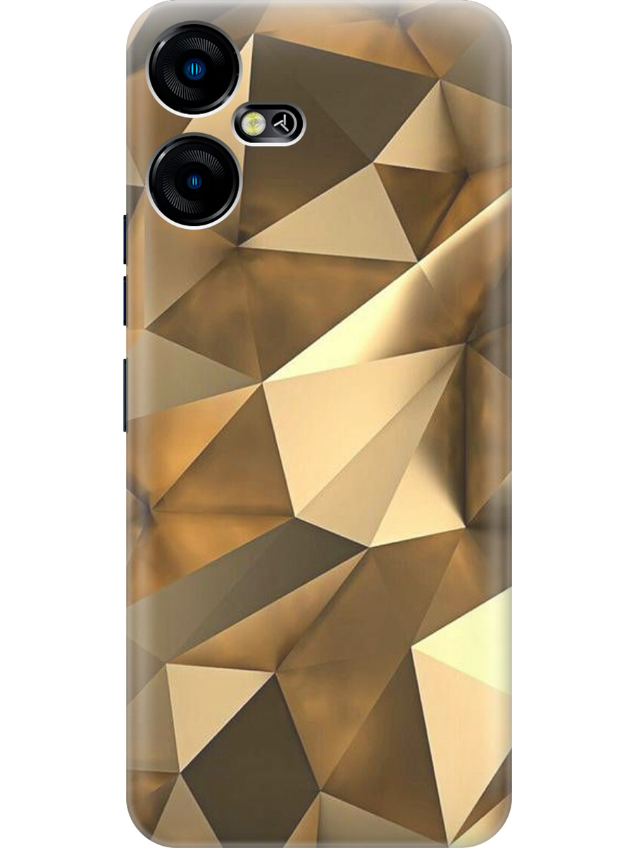 

Силиконовый чехол на Tecno Pova Neo 3 "Бронзовые грани", Коричневый, 20001480