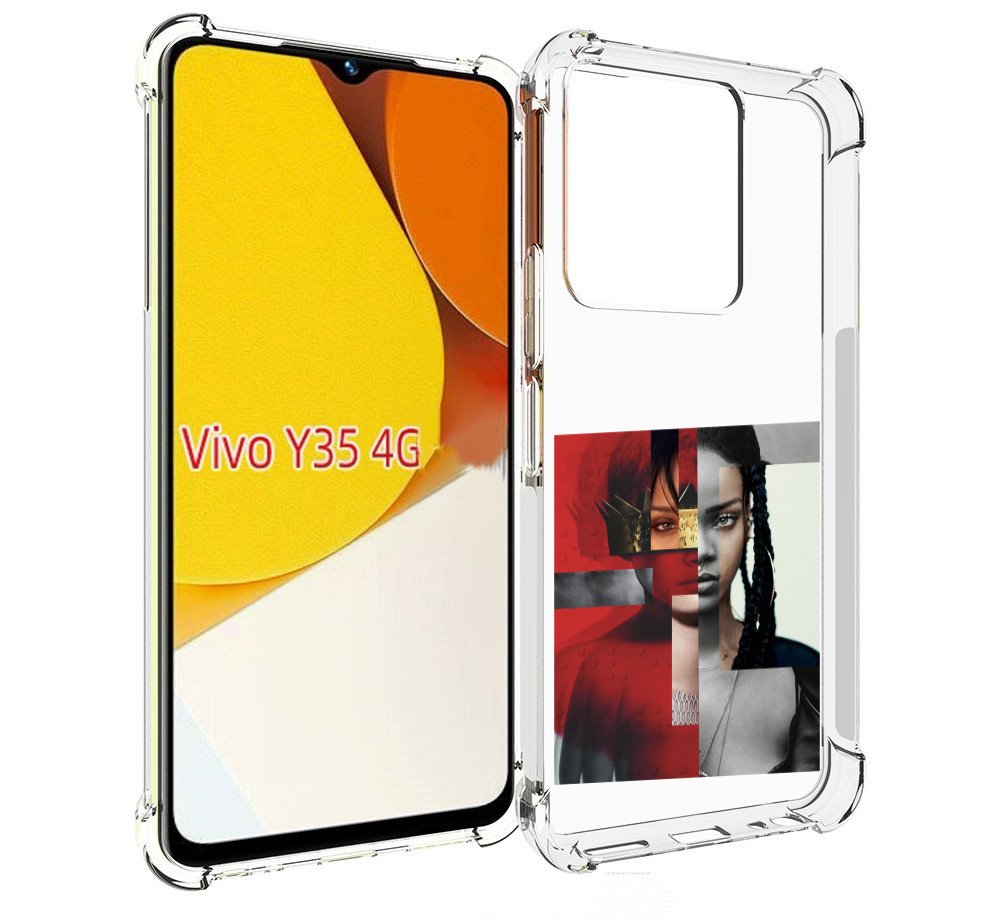 

Чехол MyPads Обложка-Рианна для Vivo Y35 4G 2022 / Vivo Y22, Прозрачный, Tocco