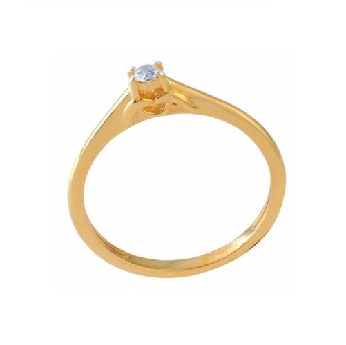 

Кольцо из золота р. 16 DIAMOND PRIME 23-2-DD-R-082447, бриллиант, 23-2-DD-R-082447