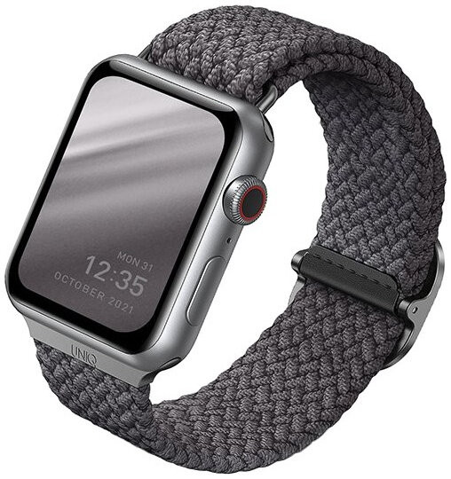 Ремешок Uniq Aspen Strap Braided для Apple Watch 42/44 мм,  Серый (44MM-ASPGRY)