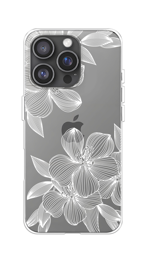 

Чехол на Apple iPhone 16 Pro "Крокус", Белый;прозрачный, 16250-1