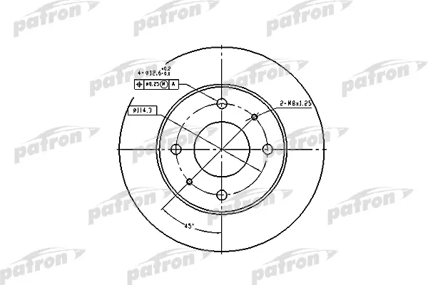 

Диск Тормозной Передн Hyundai: Santamo 99-, Kia: Joice 00-, Mitsubishi: Galant Iv 88-92, G