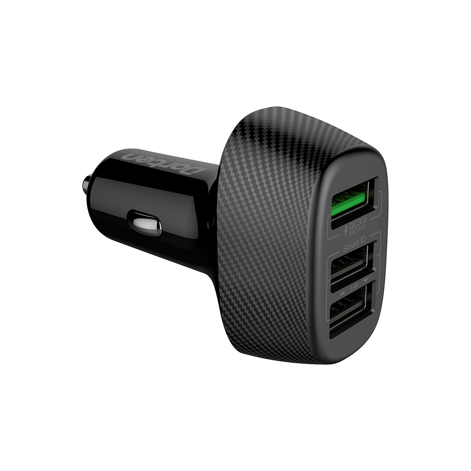 Зарядное устройство USB Dorten Car Quick Charger 3-Port USB Smart ID 30W Black