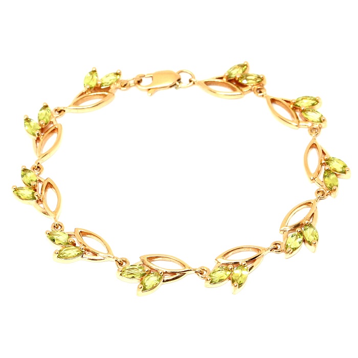 

Браслет из золота р. 19 Магия Золота БР-163К-Х, хризопраз, БР-163К-Х