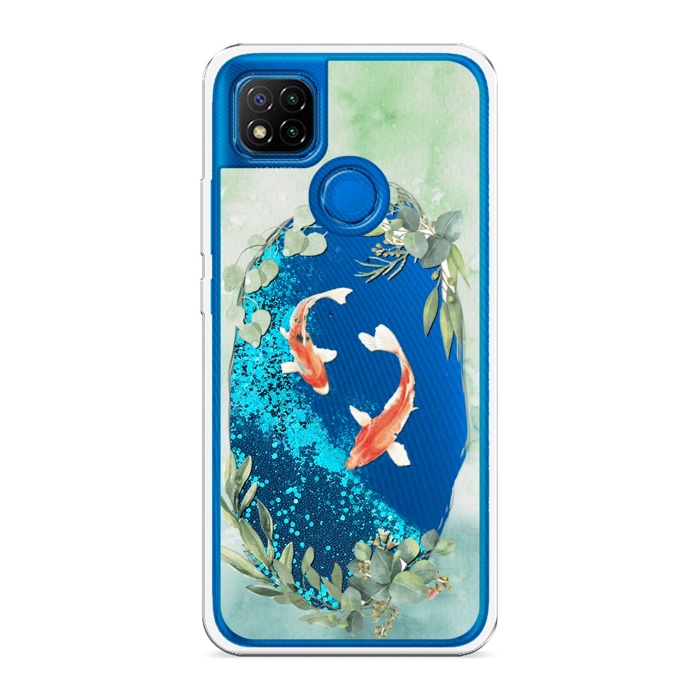 

Чехол Awog на Xiaomi Redmi 9C "Две золотые рыбки", Разноцветный, 39093-1