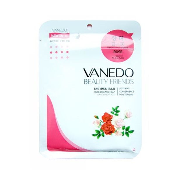 

Маска All new cosmetic Vanedo Beauty Friends восстанавливающая с эссенцией розы 25 г