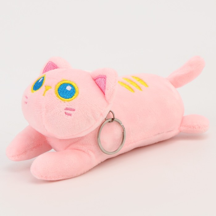 

Мягкая игрушка "Котик", 14 см, цвет МИКС, Розовый