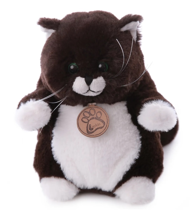 

Мягкая игрушка Lapkin Кот толстый, цвет горький шоколад, 20 см AT365258, Коричневый