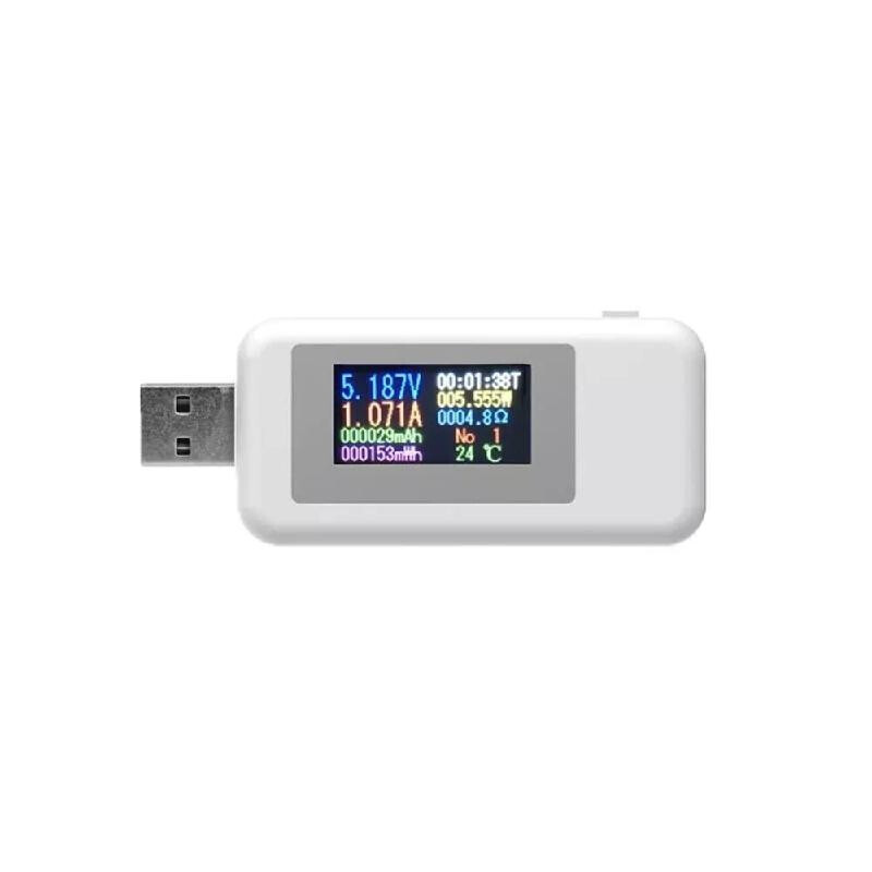 Многофункциональный USB-тестер ABC 10-in-1 (KWS-MX18) с поддержкой QC2.0-QC3.0, белый /DD4 смеситель для кухни iddis male белый матовый malwt00i05