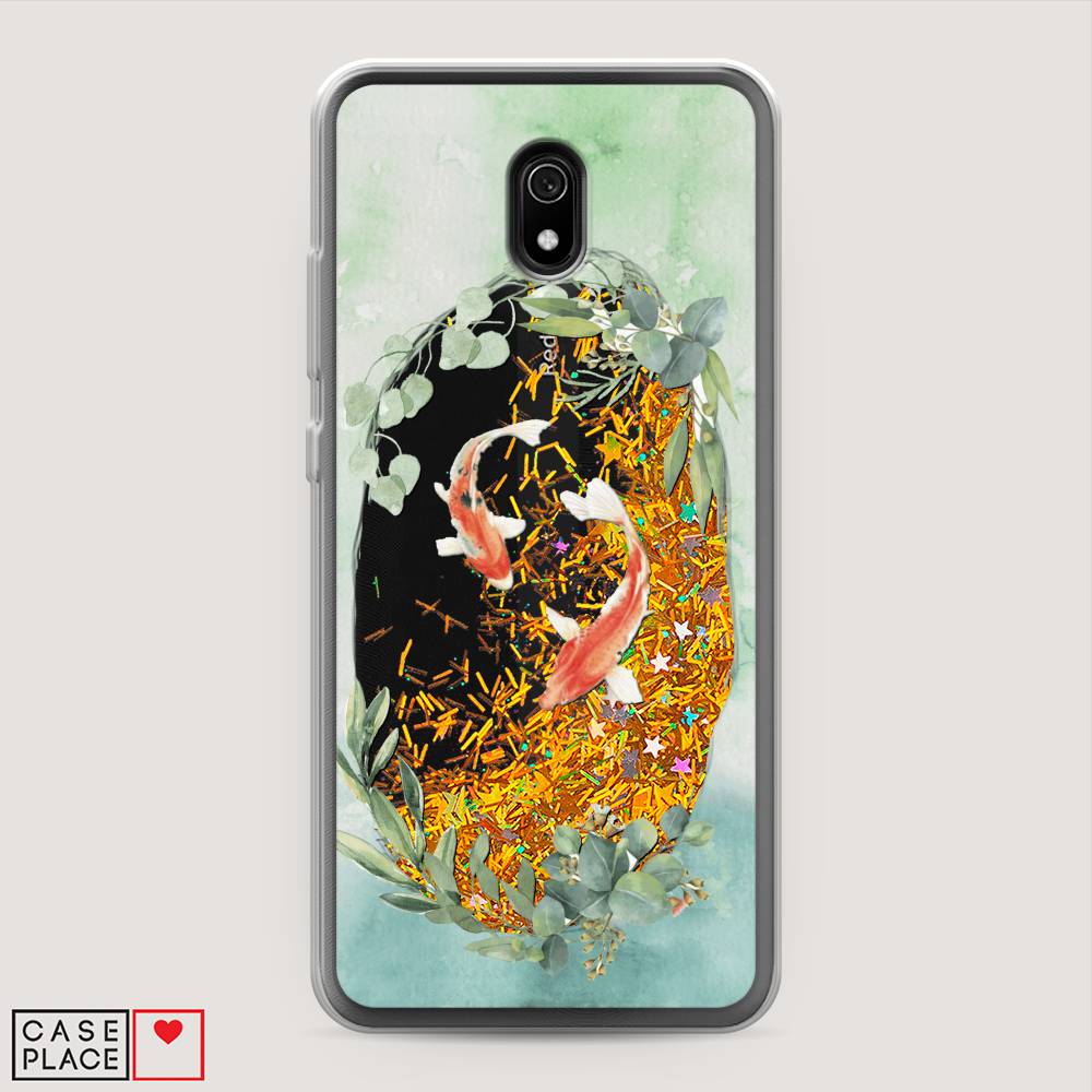 

Чехол Awog на Xiaomi Redmi 8A "Две золотые рыбки", Разноцветный, 37290-1