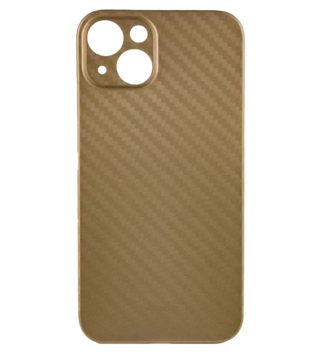 Чехол iPhone 13 Air Carbon K-DOO, золотой (IS792935)