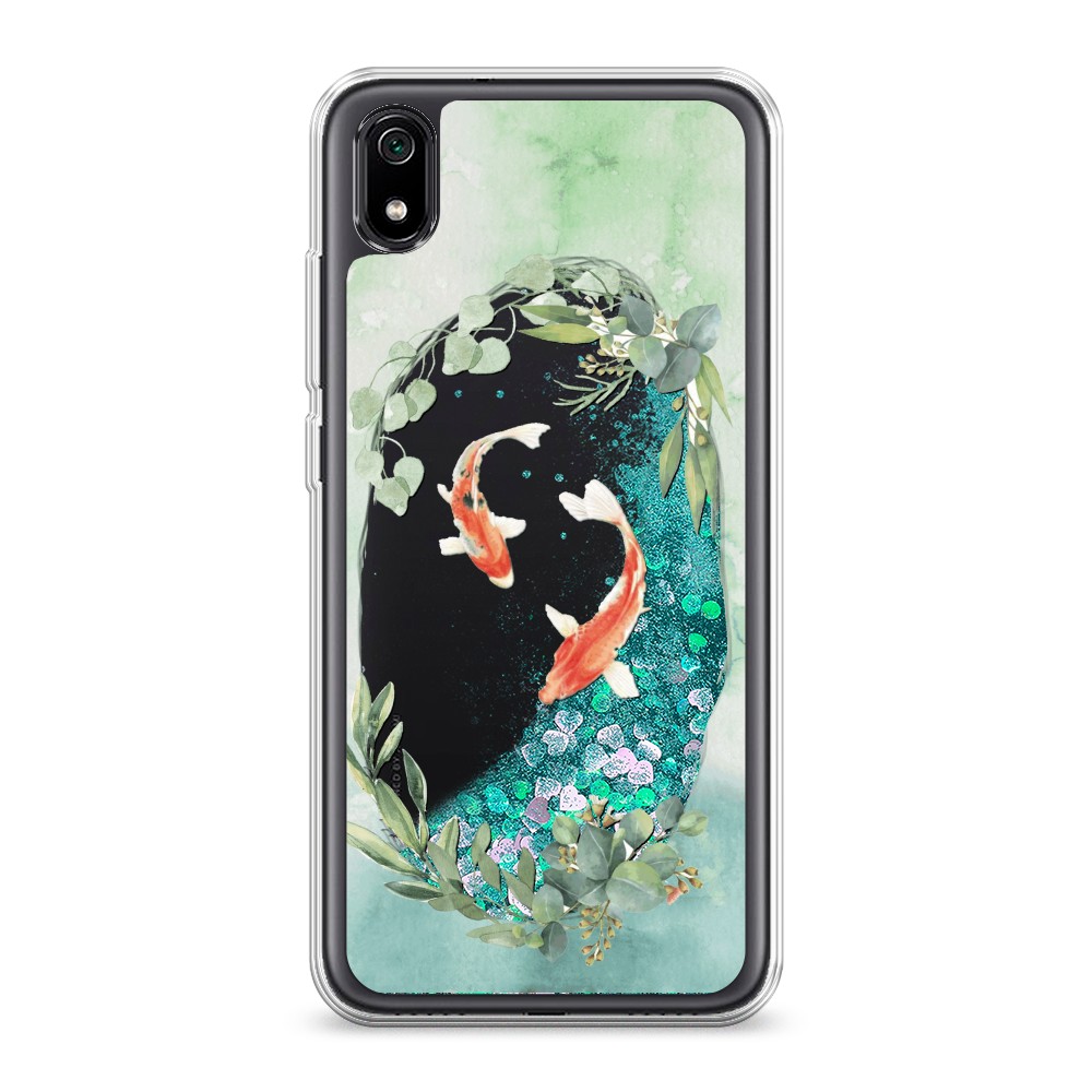 

Чехол Awog на Xiaomi Redmi 7A "Две золотые рыбки", Разноцветный, 35495-1