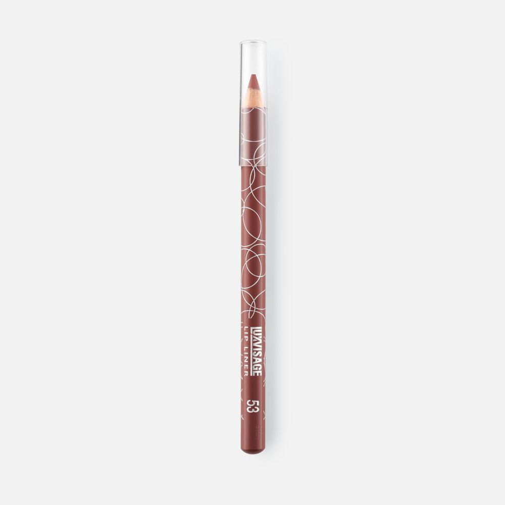 карандаш для губ luxvisage lip liner т 74 пыльный лиловый Карандаш для губ LUXVISAGE Lip Liner матовый, тон 53 Светло-коричневый, 1,75 г
