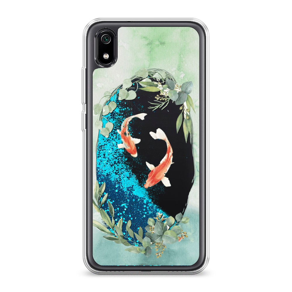

Чехол Awog на Xiaomi Redmi 7A "Две золотые рыбки", Разноцветный, 35493-1