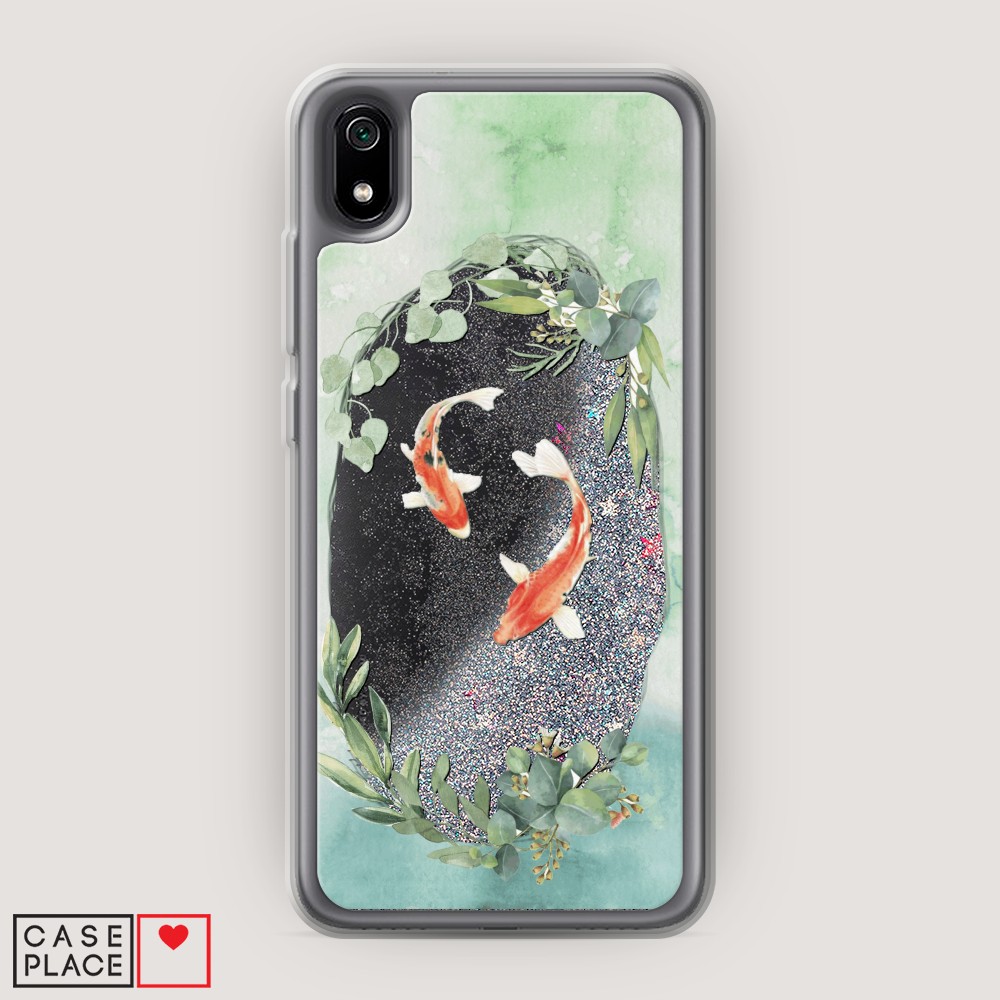 

Чехол Awog на Xiaomi Redmi 7A "Две золотые рыбки", Разноцветный, 35491-1