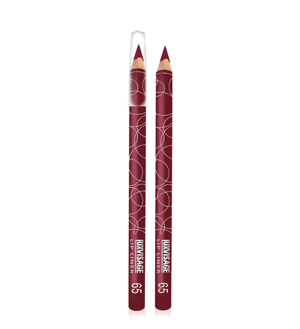 карандаш для губ luxvisage lip liner т 74 пыльный лиловый Карандаш для губ  LUXVISAGE 65 тон темно-бордовый