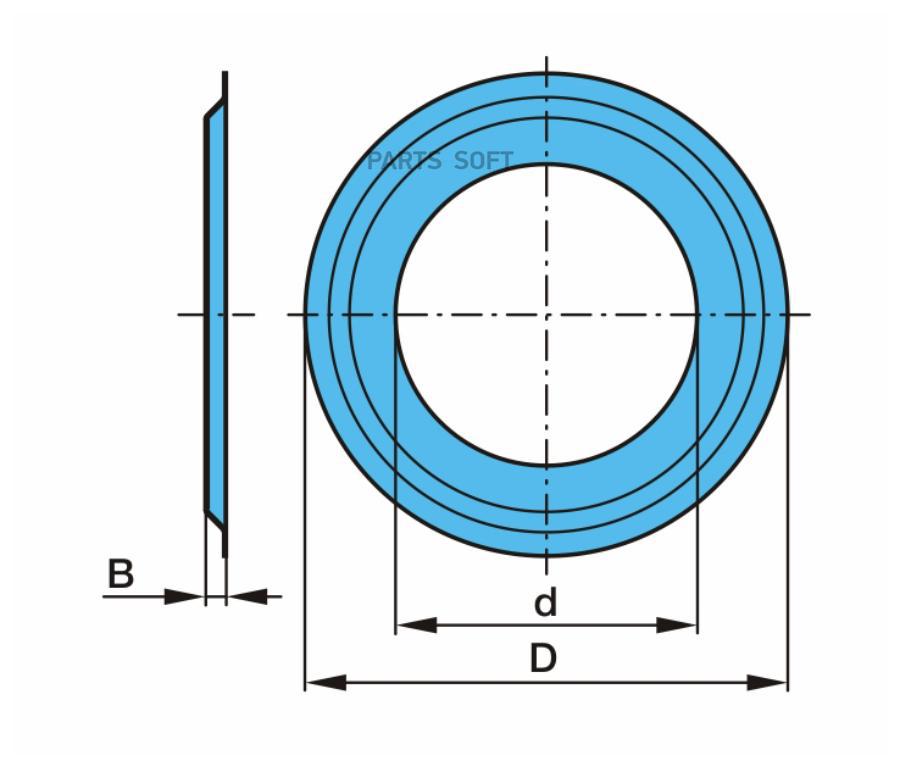 03.010.04.15.0 Шайба Ступицы Пыльник Подшипника D 84/129X0.5 Bpw6.5-9T,Kassbohrer