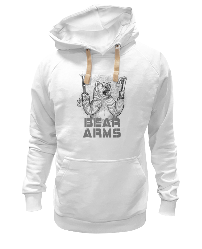 

Худи унисекс Printio Bear arms белое 2XL, Белый, Bear arms