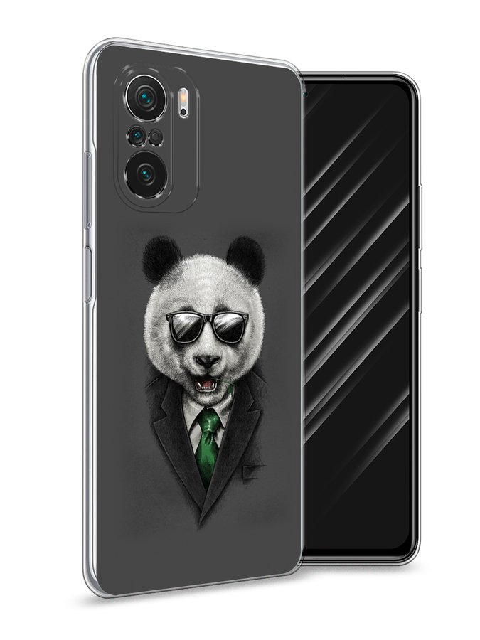 

Чехол Awog на Poco F3/Redmi K40/Mi 11i "Деловая панда", Разноцветный, 312650-10