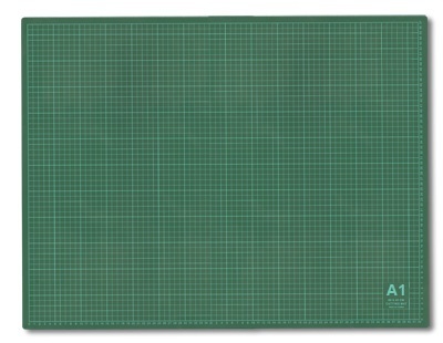 Мат для резки Gamma 90х60 см, А1, серо-зеленый