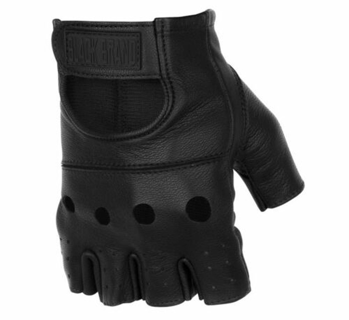 

Перчатки мужские митенки Black Brand 8807BL, черные S, 8807BL