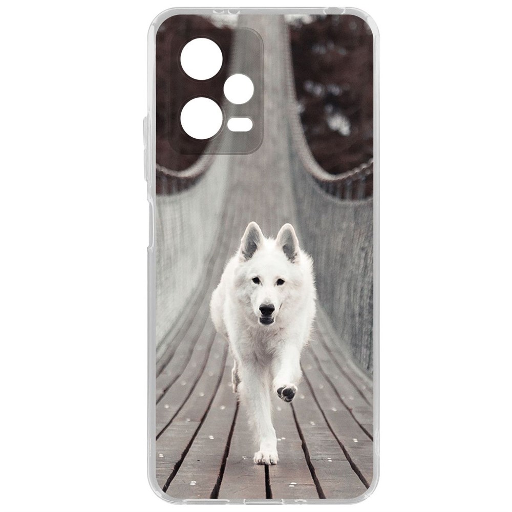 

Чехол-накладка Krutoff Clear Case Пес на мосту для Xiaomi Poco X5, Прозрачный