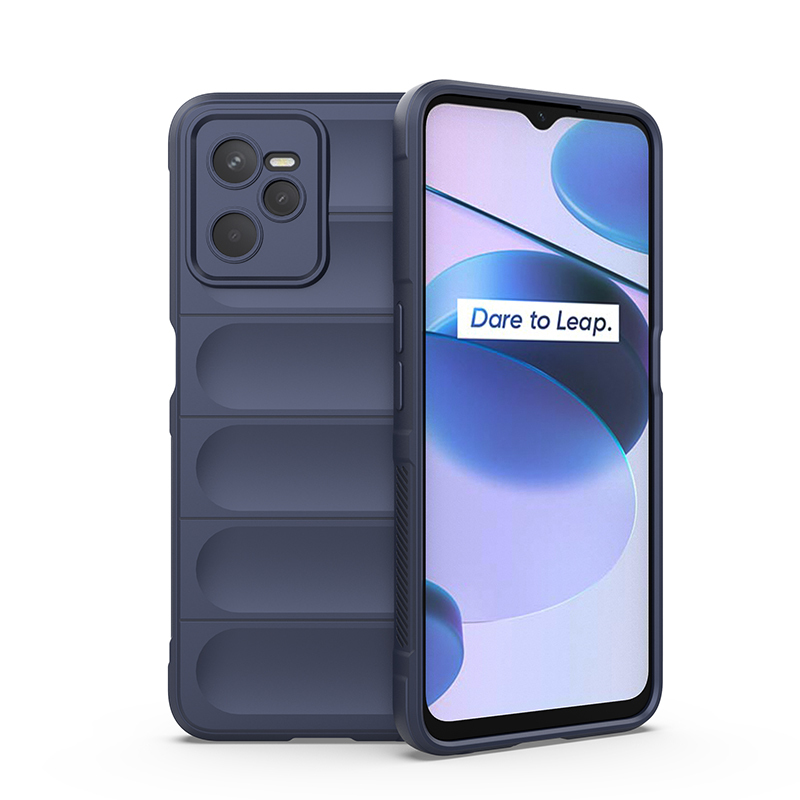

Противоударный чехол Flexible Case для Realme C35, синий, Flexible Case