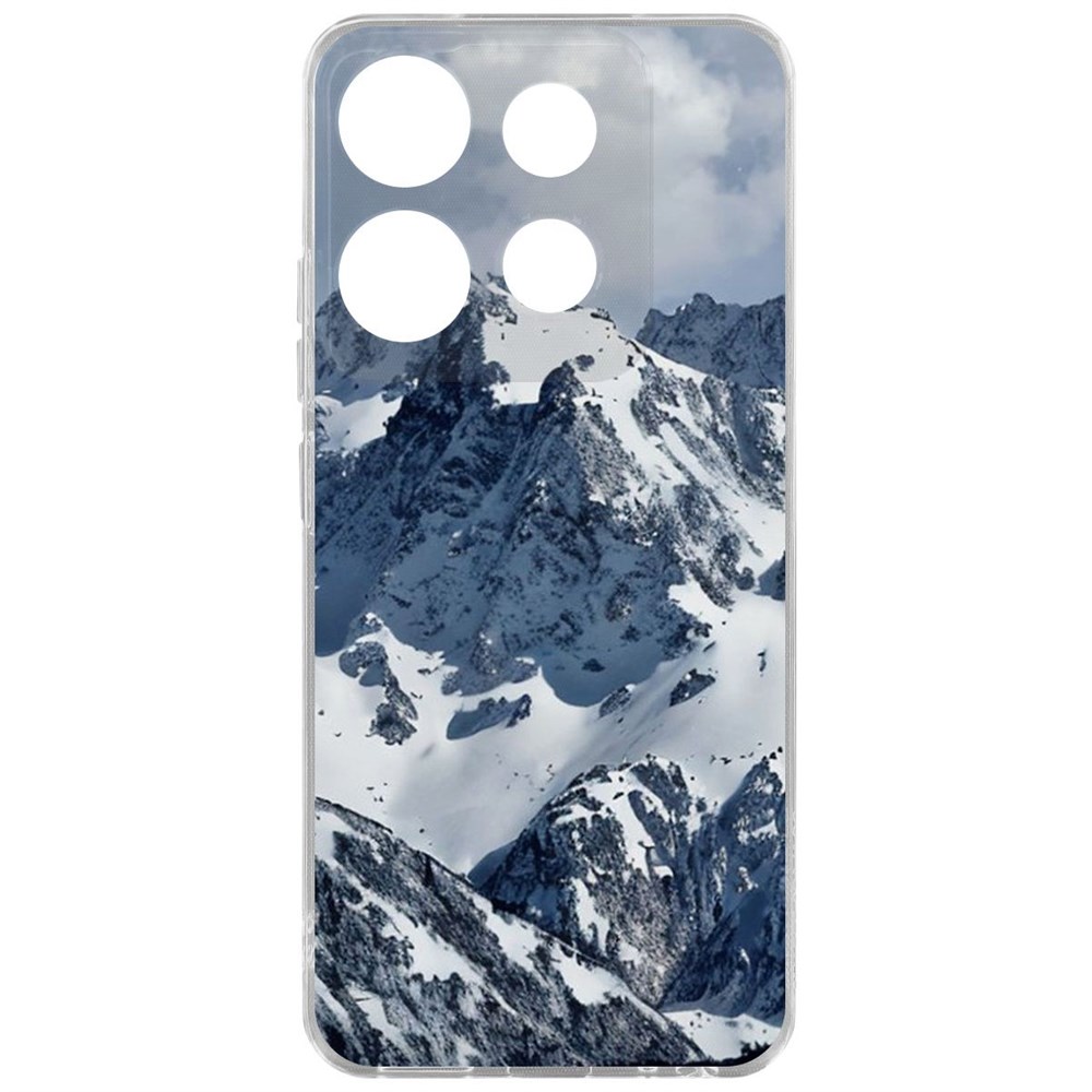 

Чехол-накладка Krutoff Clear Case Горы для TECNO POP 7 Pro, Прозрачный