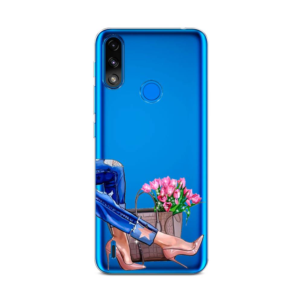 

Чехол Awog на Lenovo K13 / Леново K13 "Каблучки", Голубой;коричневый;розовый, 113050-7
