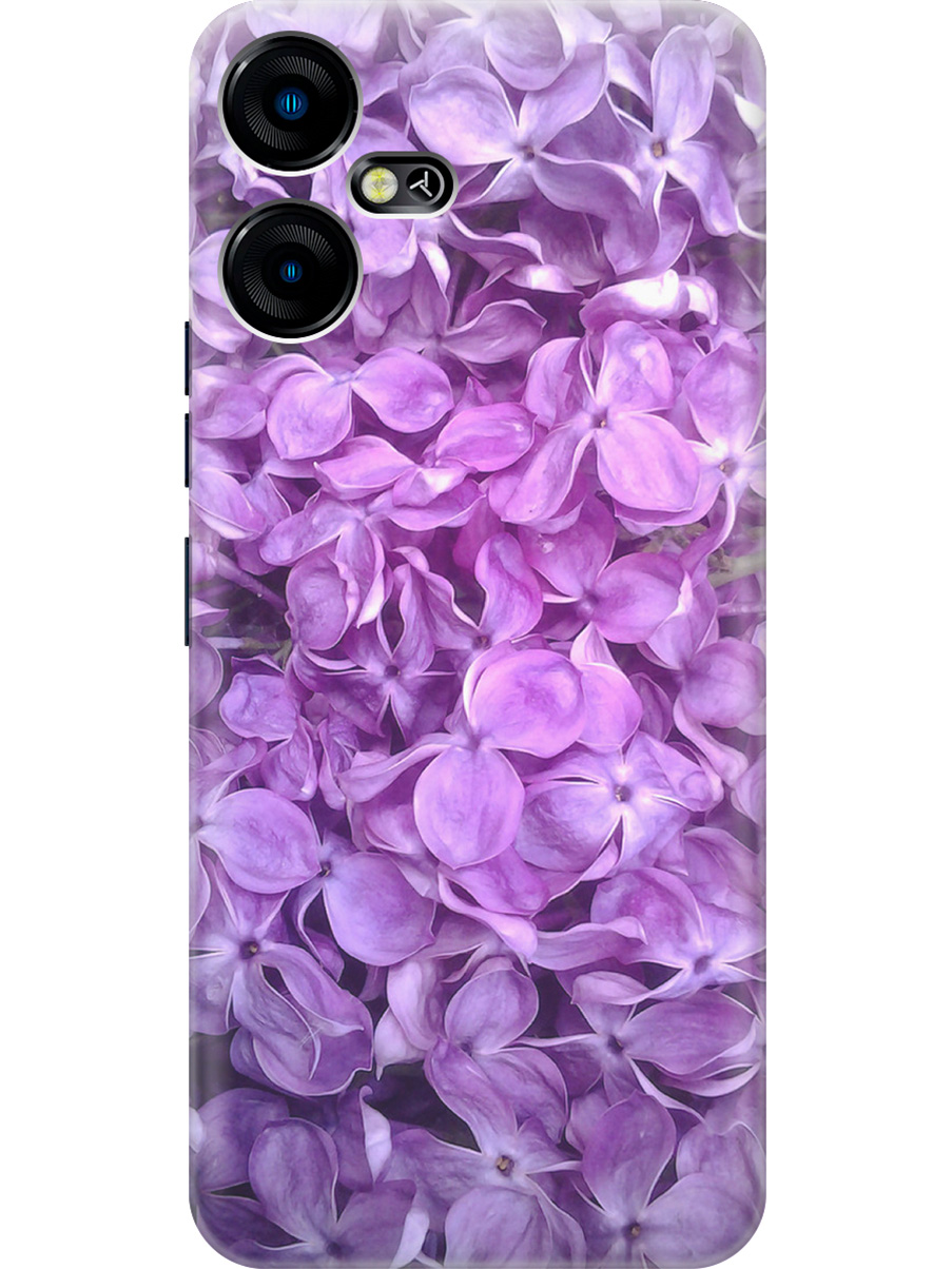 

Силиконовый чехол на Tecno Pova Neo 3 "Цветы сирени", Фиолетовый, 20001480