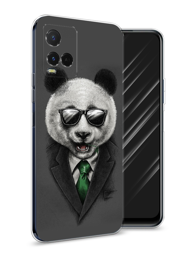 

Чехол Awog на Vivo Y21e "Деловая панда", Разноцветный, 266350-10