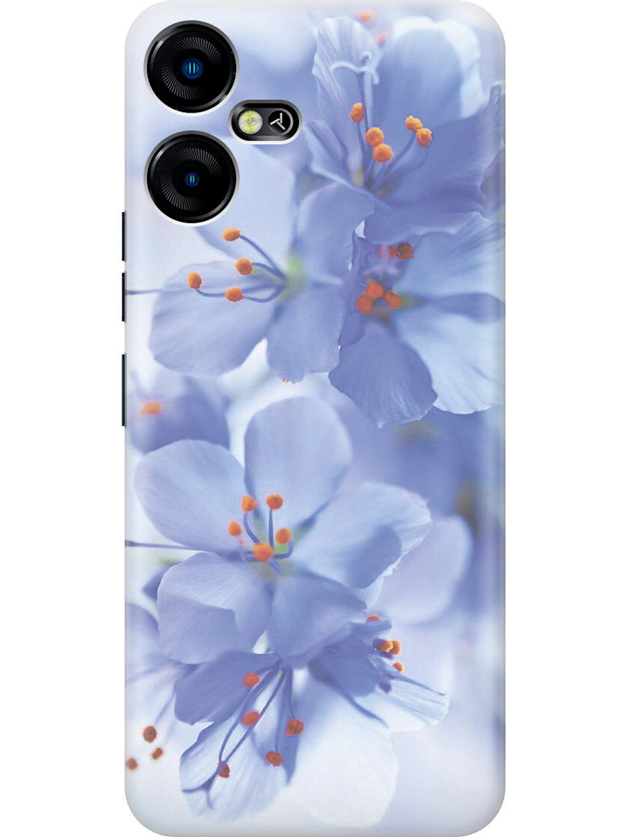 

Силиконовый чехол на Tecno Pova Neo 3 "Лазурные орхидеи", Голубой;фиолетовый;серый, 20001480