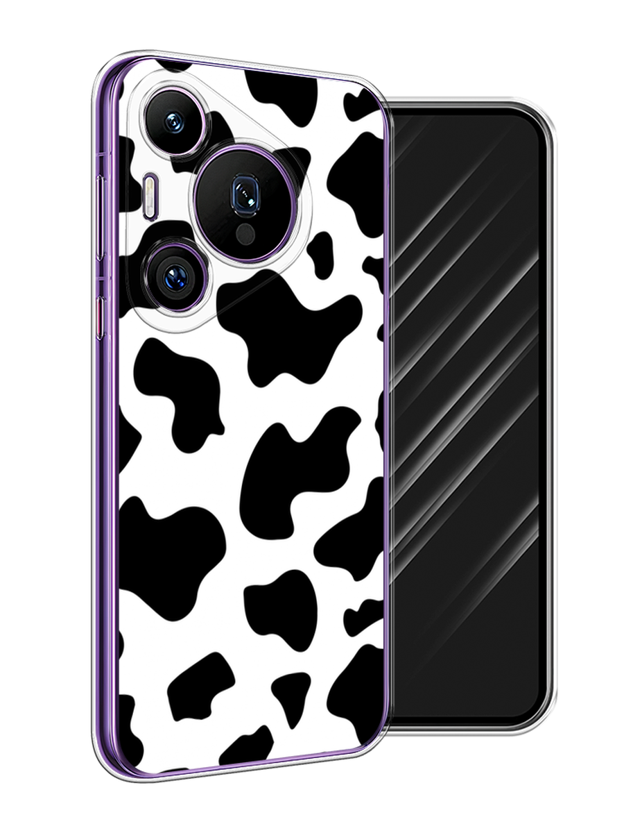 

Чехол Awog на Huawei Pura 70 Pro/70 Pro Plus "Пятна коровы", Белый;черный, 6124150-1
