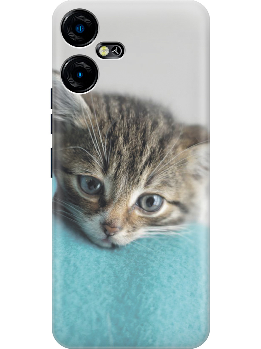 

Силиконовый чехол на Tecno Pova Neo 3 "Котенок на пледе", Белый;голубой;коричневый, 20001480