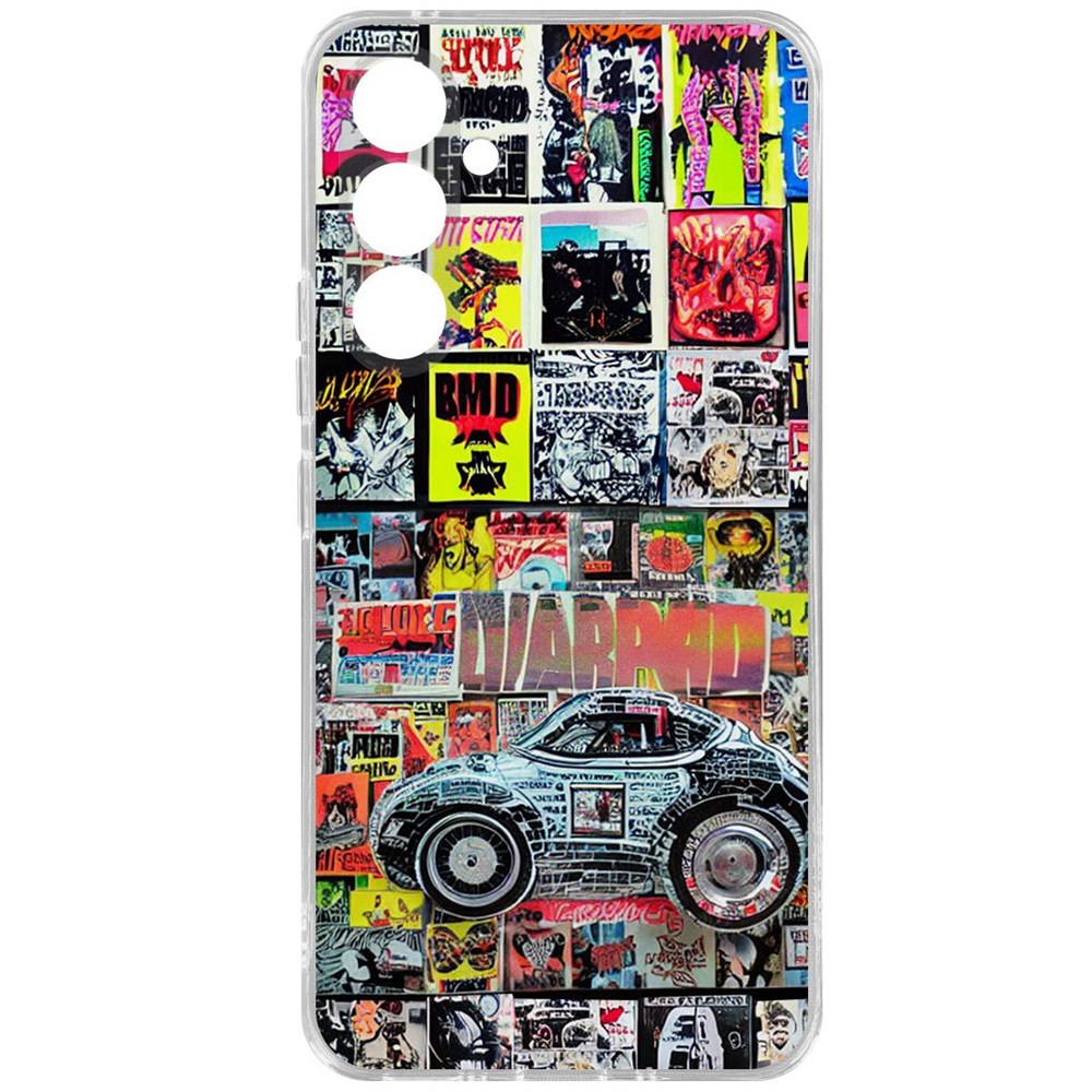 

Чехол-накладка Krutoff Clear Case Автопамфлет для Samsung Galaxy A54 5G, Прозрачный