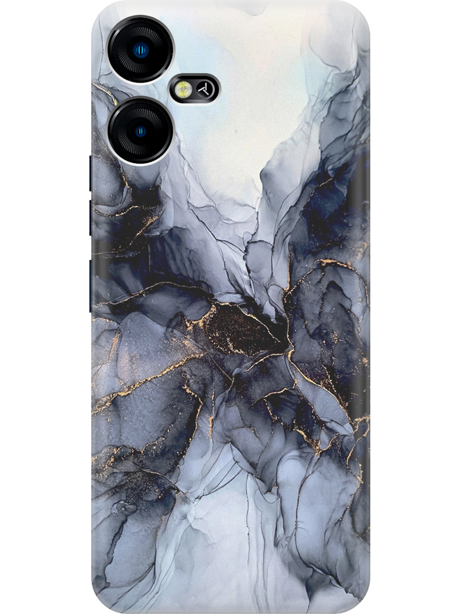 

Силиконовый чехол на Tecno Pova Neo 3 "Черно-белый мрамор", Белый;черный, 20001480