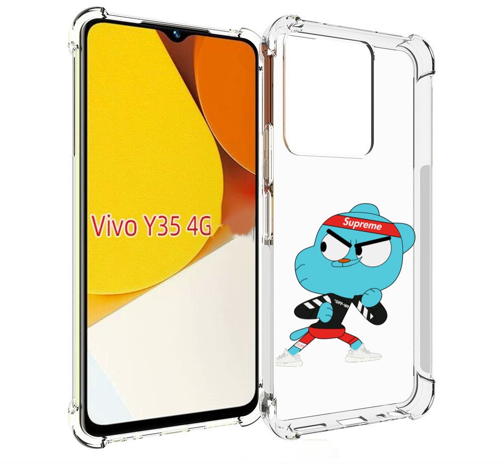 

Чехол MyPads Модный-Гамбол для Vivo Y35 4G 2022 / Vivo Y22, Прозрачный, Tocco