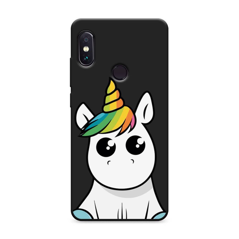 

Матовый силиконовый чехол "Глазастый единорог" на Xiaomi Redmi Note 5, Глазастый единорог