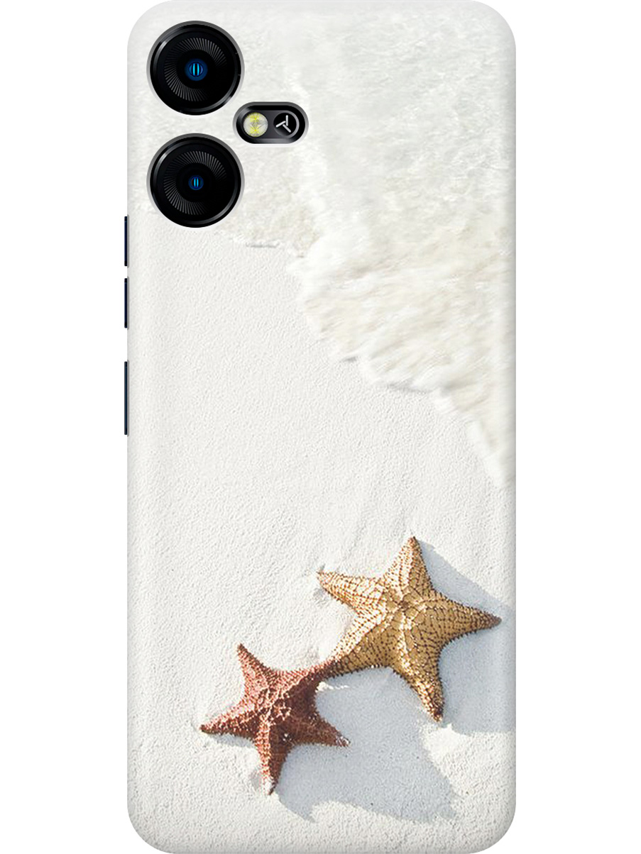 

Силиконовый чехол на Tecno Pova Neo 3 "Две морские звезды", Белый;желтый, 20001480