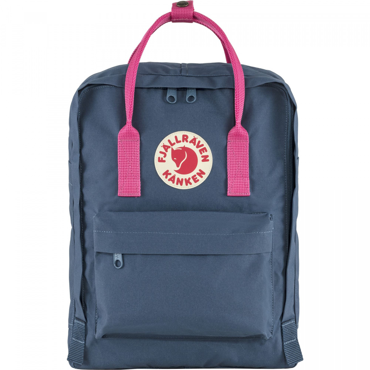 фото Рюкзак женский fjallraven kanken royal blue-flamingo pink