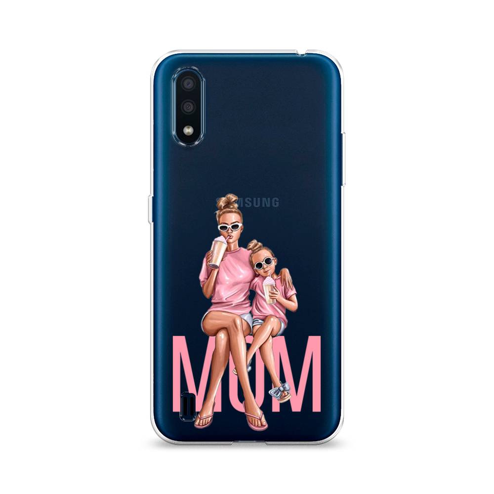 

Чехол Awog на Samsung Galaxy M01 / Самсунг M01 "Lovely mom", Синий;бежевый;розовый, 2101150-7