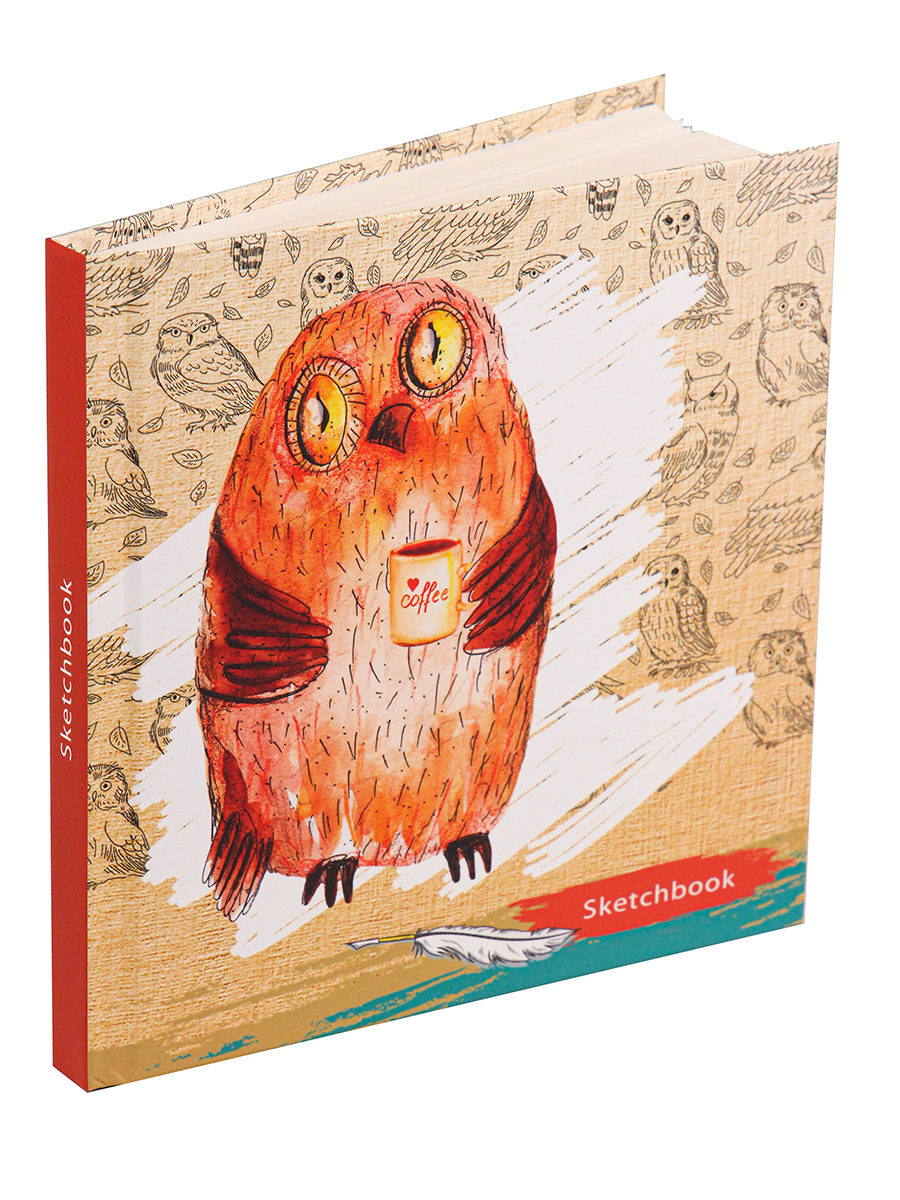 

Скетчбук 80л., Prof-Press, СОВА С КРУЖКОЙ /80-3583