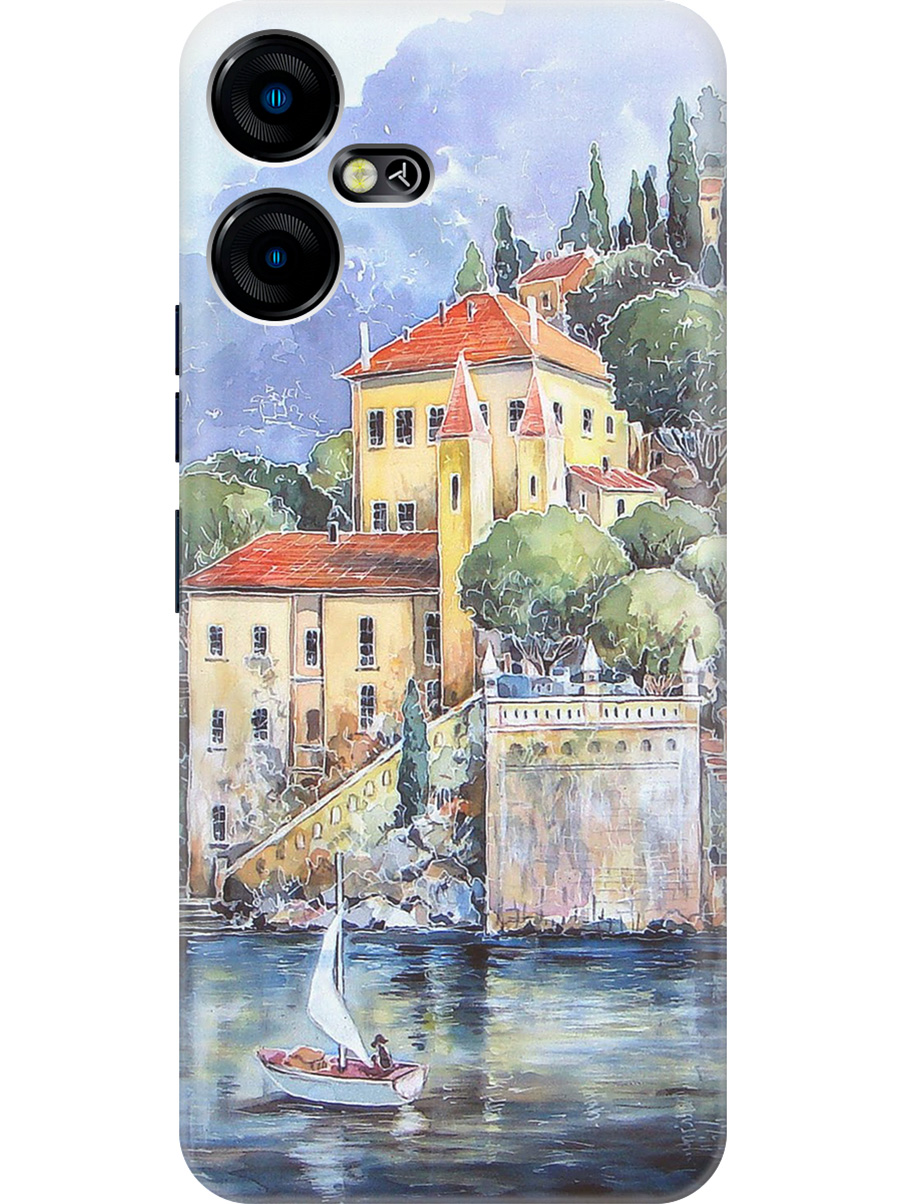 

Силиконовый чехол на Tecno Pova Neo 3 "Город у моря", Голубой;желтый;зеленый, 20001480