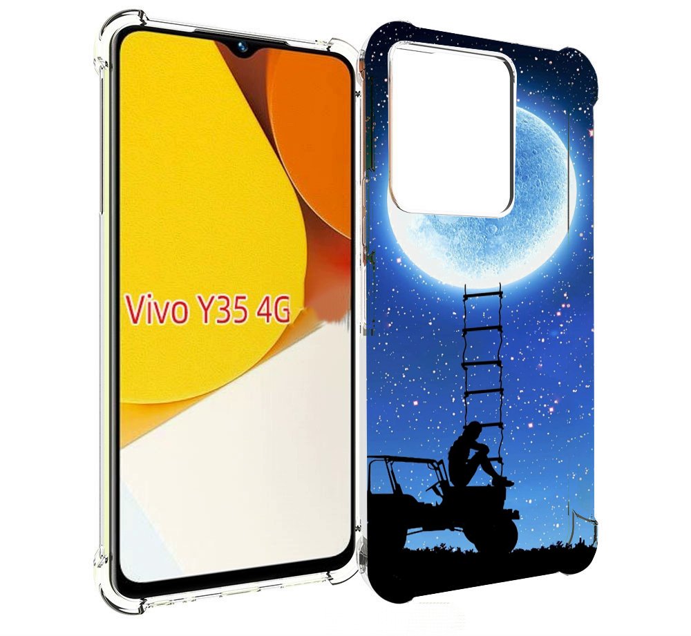 

Чехол MyPads Машина-на-лун для Vivo Y35 4G 2022 / Vivo Y22, Прозрачный, Tocco