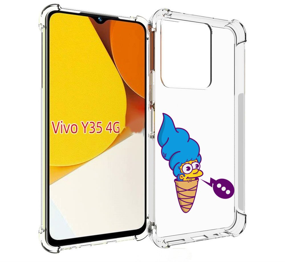 

Чехол MyPads Мардж-рожок для Vivo Y35 4G 2022 / Vivo Y22, Прозрачный, Tocco