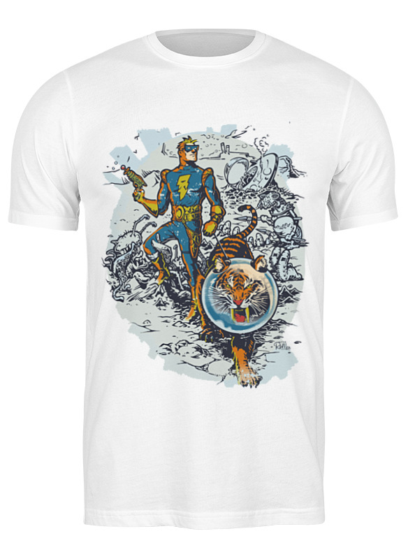 

Футболка женская Printio Calvin, the spiffy spaceman белая S, Белый, Calvin, the spiffy spaceman